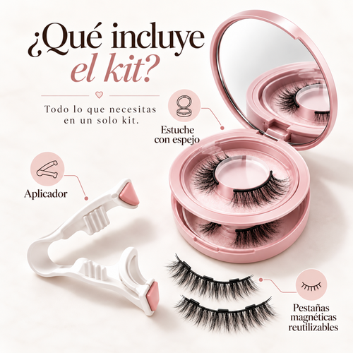 Pestañas magnéticas Aurevia | Kit con aplicador y estuche